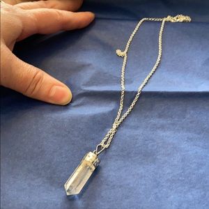 Quartz crystal necklace